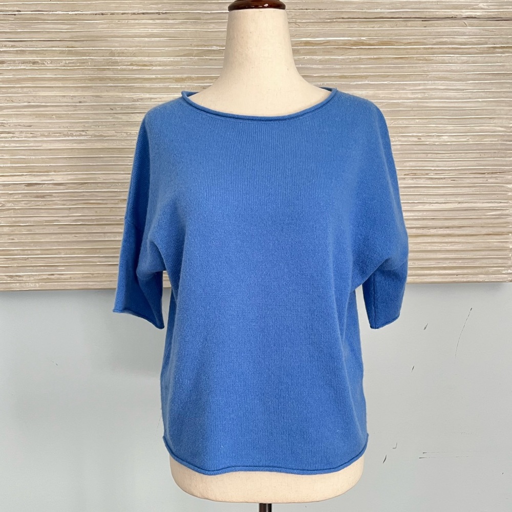 360 cashmere 100% cashmere short sleeves sweater - Picture 6 of 11